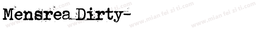 Mensrea Dirty字体转换